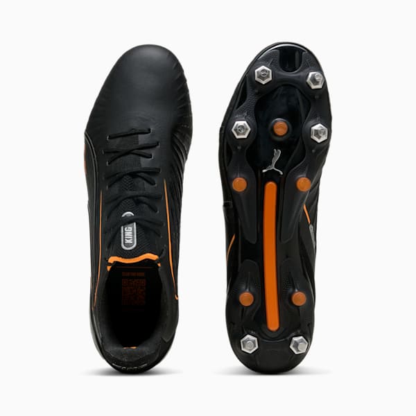 KING ULTIMATE MxSG Football Boots, PUMA Black-Heat Fire-PUMA Silver, large-ZAF