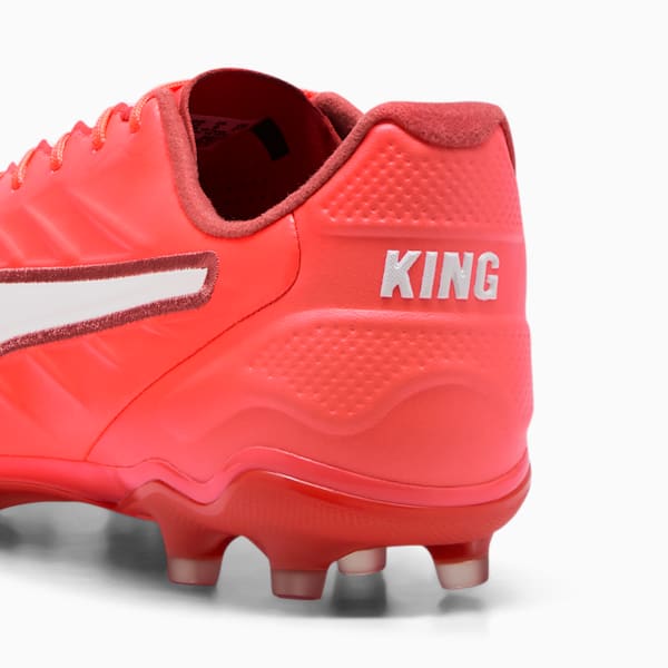 Tacos de fútbol KING PRO FG/AG, Glowing Red-PUMA White-Red Fire, large-MEX