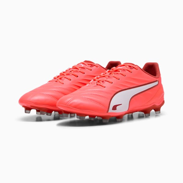 Tacos de fútbol KING PRO FG/AG, Glowing Red-PUMA White-Red Fire, large-MEX