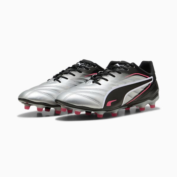 KING PRO FG/AG Football Boots, PUMA Silver-PUMA Black-Sun Struck-PUMA White, large-MEX