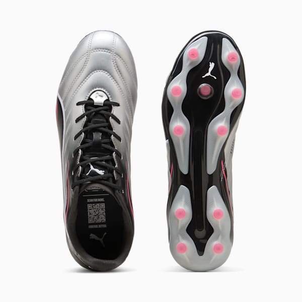 KING PRO FG/AG Football Boots, PUMA Silver-PUMA Black-Sun Struck-PUMA White, large-MEX