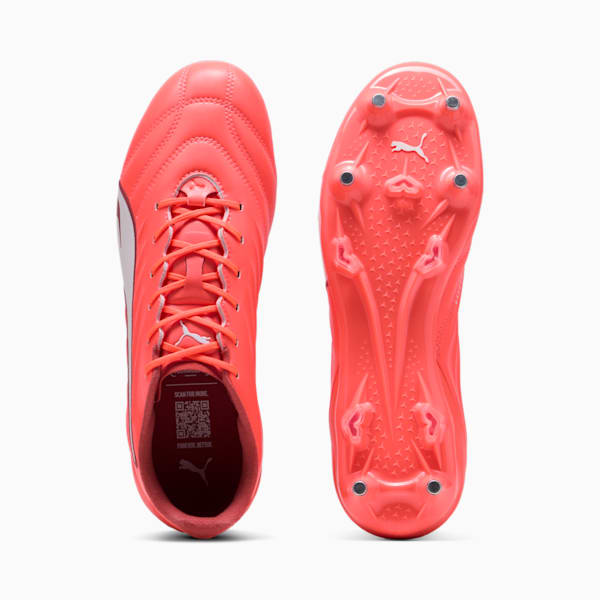 KING PRO MxSG Football Boots, Glowing Red-PUMA White-Red Fire, large-ZAF