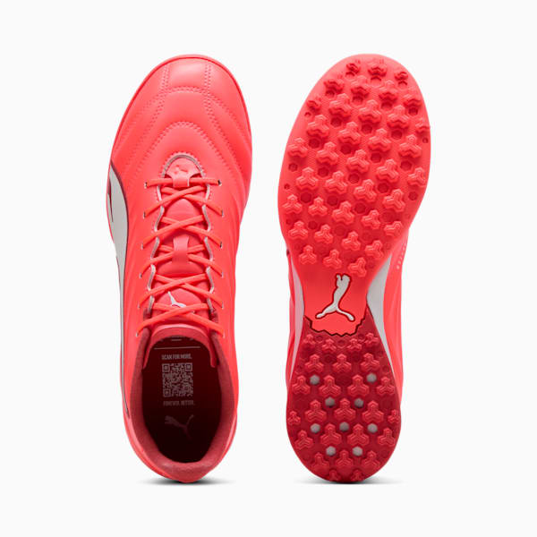 KING PRO TT Football Boots Unisex, Glowing Red-PUMA White-Red Fire, large-MEX