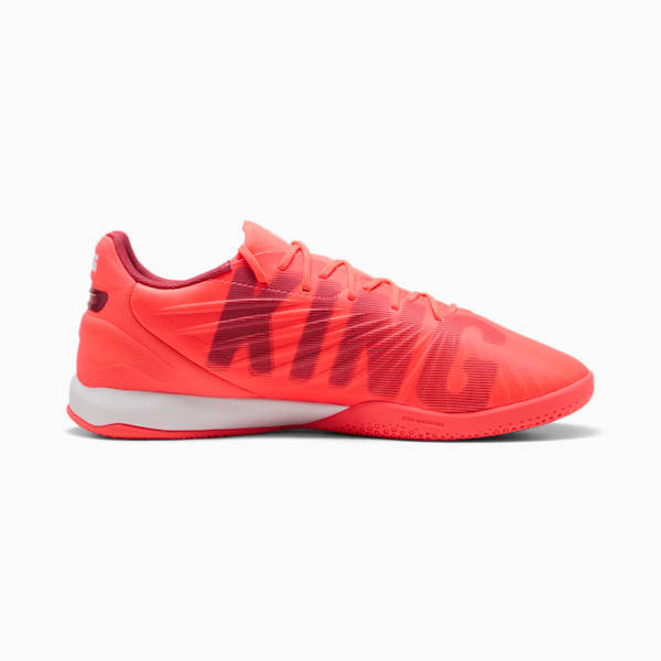 KING MATCH Tacos de Fútbol Sala Unisex, Glowing Red-PUMA White-Red Fire, large-MEX