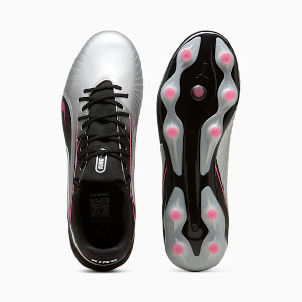 KING MATCH FG/AG Football Boots Unisex, PUMA Silver-PUMA Black-Sun Struck-PUMA White, large-ZAF