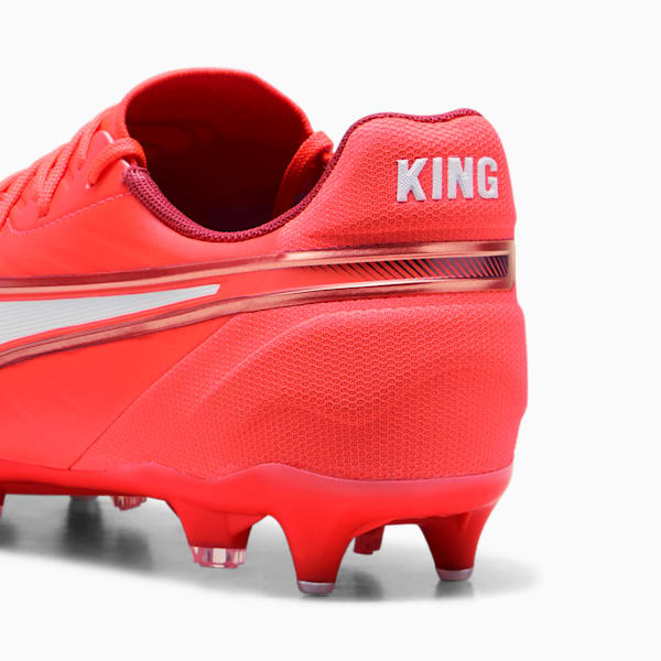 KING MATCH MxSG Football Boots Unisex, Glowing Red-PUMA White-Red Fire, large-ZAF