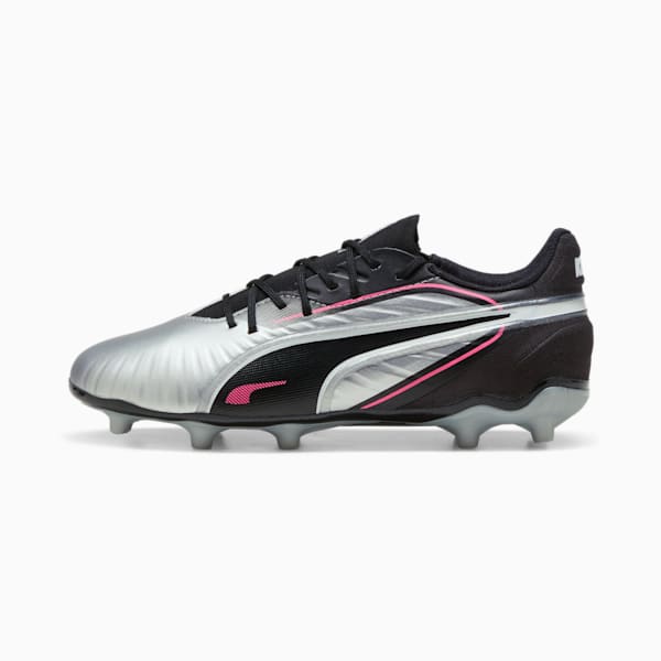 Tacos de fútbol KING MATCH FG/AG Jóvenes, PUMA Silver-PUMA Black-Sun Struck-PUMA White, large-MEX