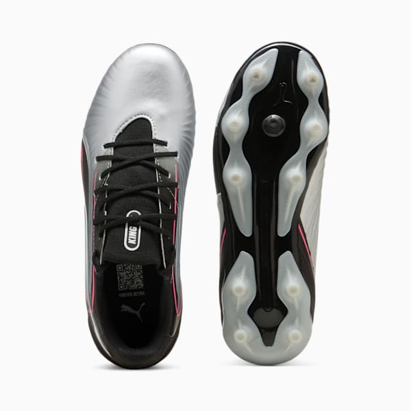 KING MATCH FG/AG Football Boots Youth, PUMA Silver-PUMA Black-Sun Struck-PUMA White, large-ZAF