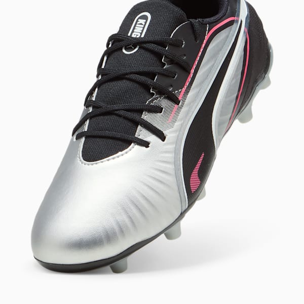 KING MATCH FG/AG Football Boots Youth, PUMA Silver-PUMA Black-Sun Struck-PUMA White, large-ZAF