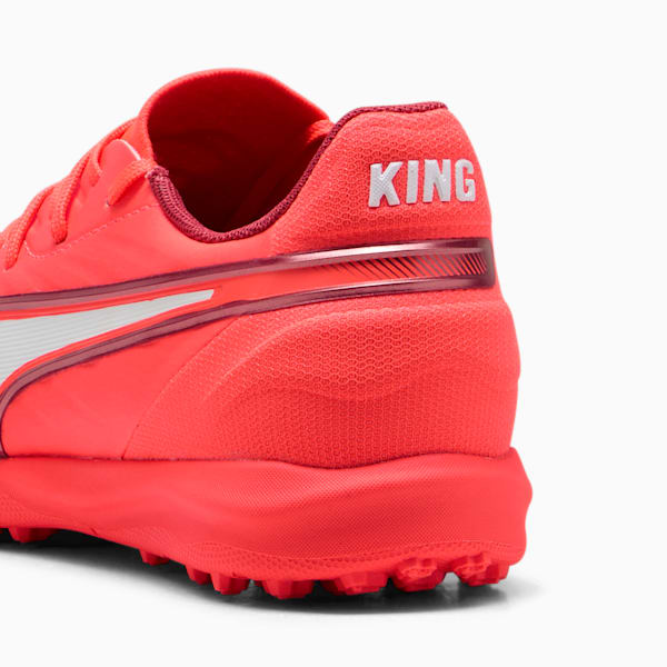 KING MATCH TT Football Boots Youth, Glowing Red-PUMA White-Red Fire, large-MEX