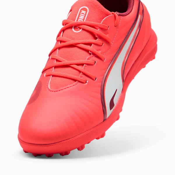 KING MATCH TT Football Boots Youth, Glowing Red-PUMA White-Red Fire, large-MEX