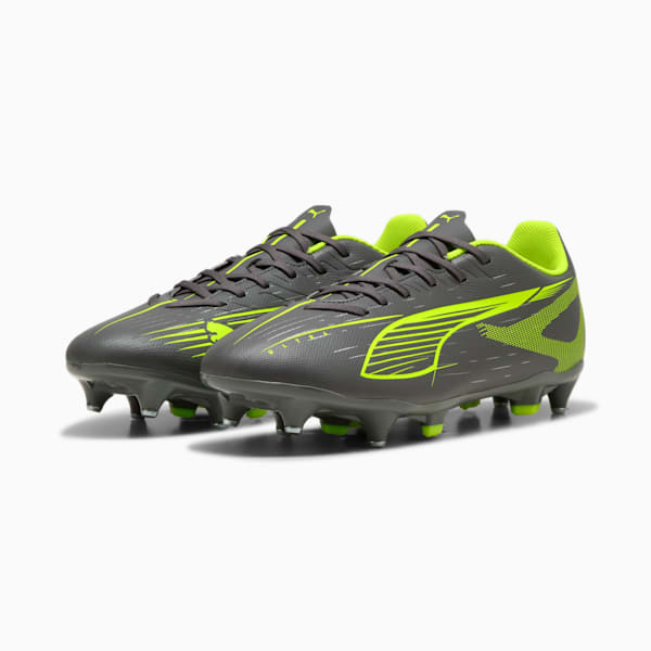 ULTRA 5 PLAY MxSG Football Boots Unisex, Matte Aged Silver-Yellow Alert-Puma Aged Silver, large-ZAF