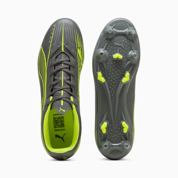 ULTRA 5 PLAY MxSG Football Boots Unisex, Matte Aged Silver-Yellow Alert-Puma Aged Silver, large-ZAF