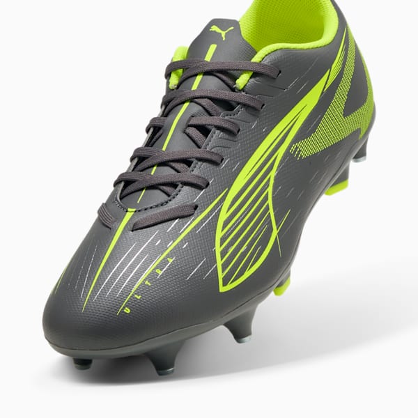 ULTRA 5 PLAY MxSG Football Boots Unisex, Matte Aged Silver-Yellow Alert-Puma Aged Silver, large-ZAF