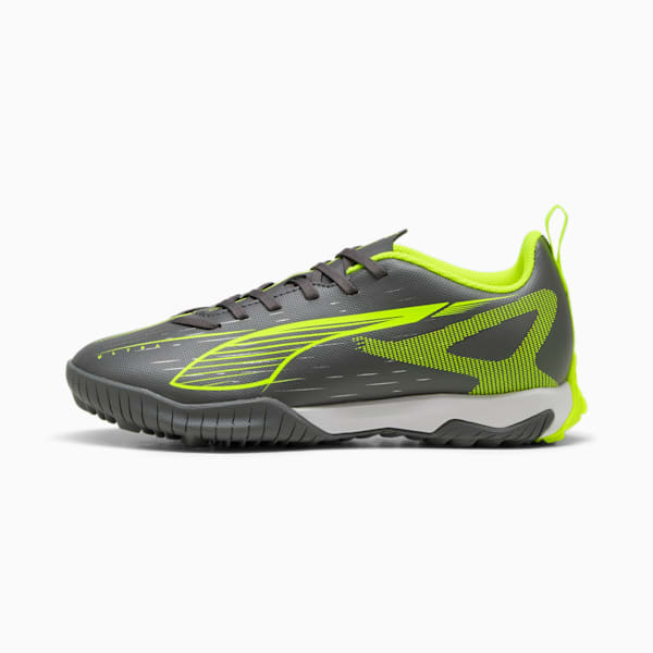 Tacos de fútbol adolescentes ULTRA 5 PLAY TT Mid, Matte Aged Silver-Yellow Alert-Puma Aged Silver, large-MEX