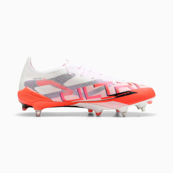 ULTRA 5 ULTIMATE MxSG Football Boots, PUMA White-PUMA Black-Glowing Red, large-ZAF