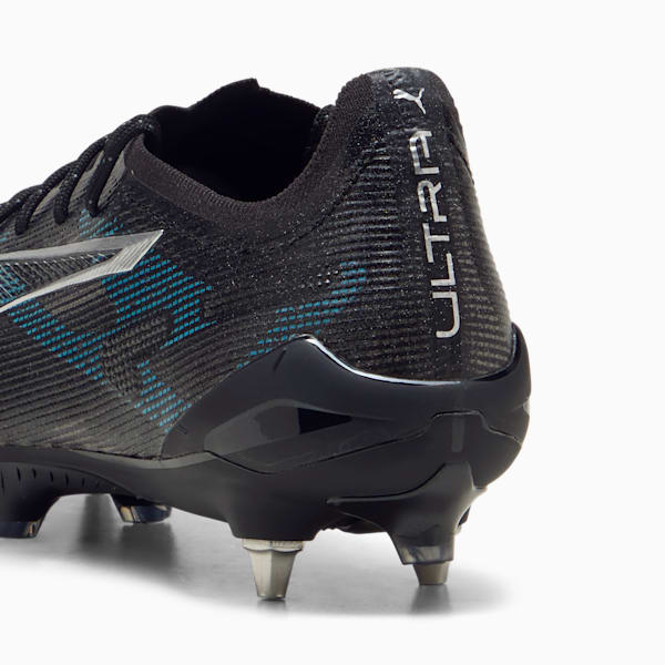 ULTRA 5 ULTIMATE MxSG Football Boots, PUMA Black-PUMA Silver-Bright Aqua, large-ZAF