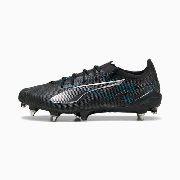 ULTRA 5 ULTIMATE MxSG Football Boots, PUMA Black-PUMA Silver-Bright Aqua, large-ZAF