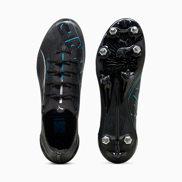 ULTRA 5 ULTIMATE MxSG Football Boots, PUMA Black-PUMA Silver-Bright Aqua, large-ZAF