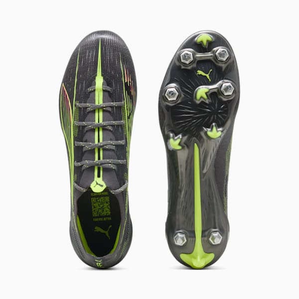 ULTRA 5 ULTIMATE MxSG Football Boots Unisex, Matte Aged Silver-Yellow Alert-Sun Struck, large-ZAF
