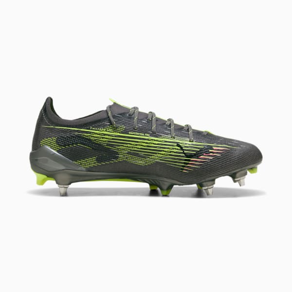 ULTRA 5 ULTIMATE MxSG Football Boots Unisex, Matte Aged Silver-Yellow Alert-Sun Struck, large-ZAF