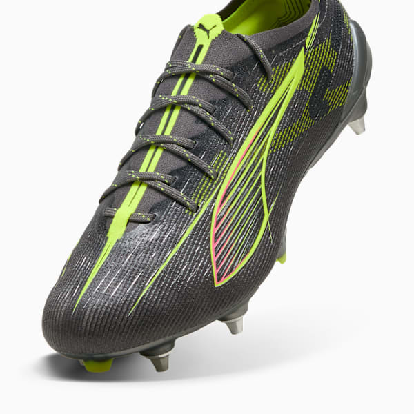 Botines de fútbol ULTRA 5 ULTIMATE MxSG, Matte Aged Silver-Yellow Alert-Sun Struck, large-ARG