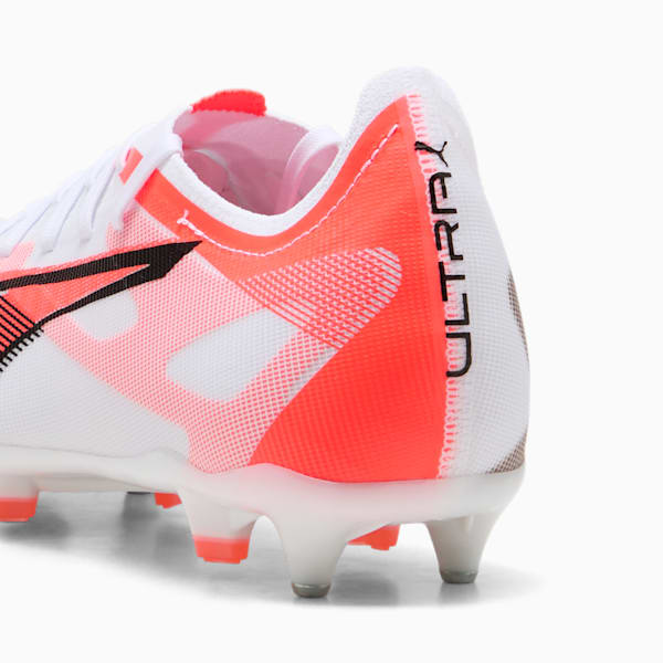 ULTRA 5 MATCH MxSG Football Boots Unisex, PUMA White-PUMA Black-Glowing Red, large-ZAF