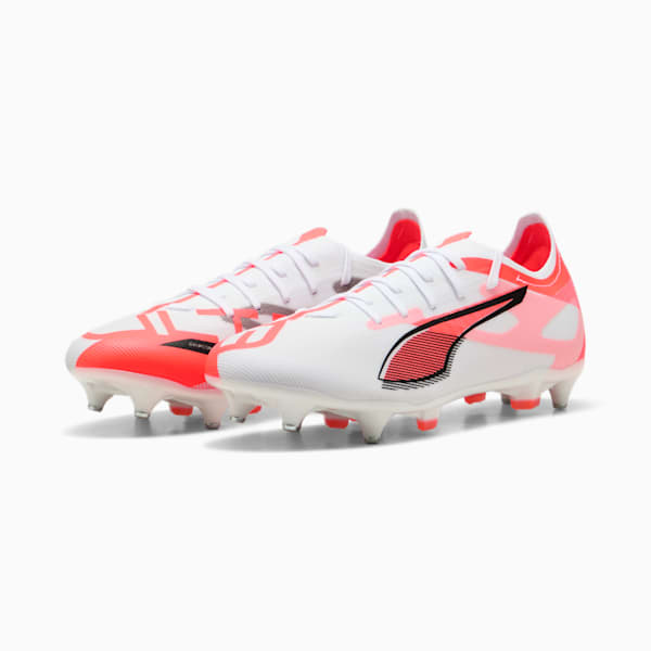 Botines de fútbol ULTRA 5 MATCH MxSG, PUMA White-PUMA Black-Glowing Red, large-ARG