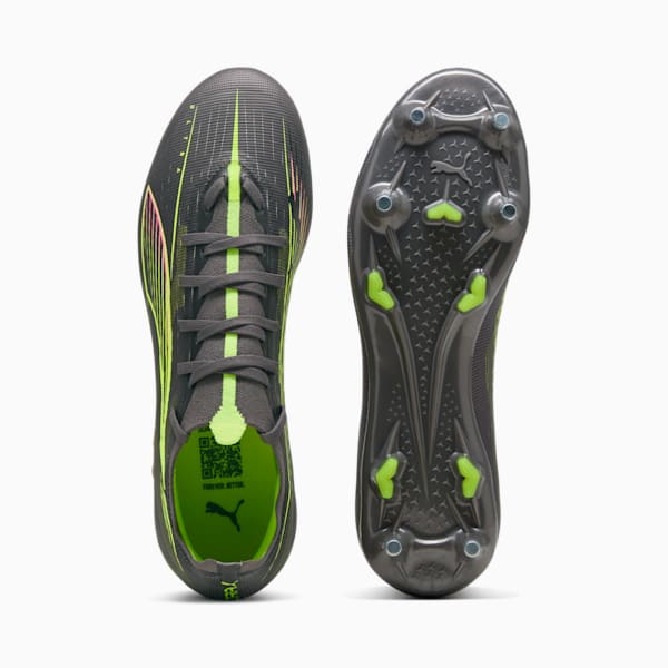 ULTRA 5 MATCH MxSG Football Boots Unisex, Matte Aged Silver-Yellow Alert-Puma Aged Silver, large-ZAF