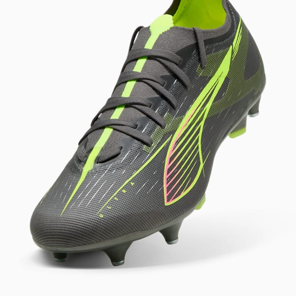 ULTRA 5 MATCH MxSG Football Boots Unisex, Matte Aged Silver-Yellow Alert-Puma Aged Silver, large-ZAF