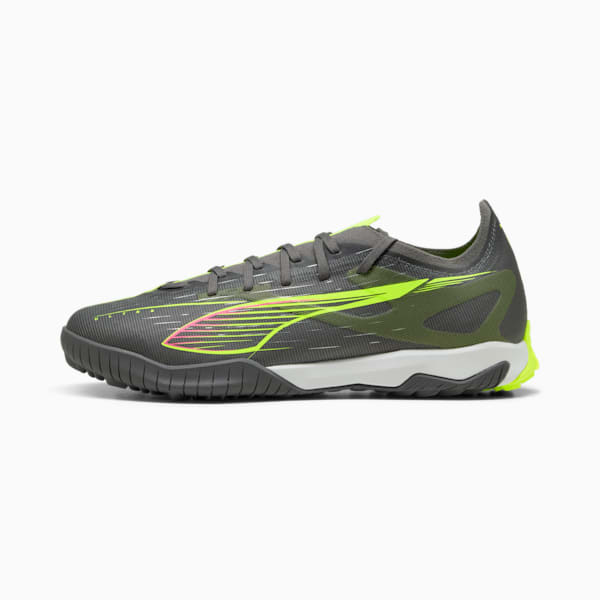 ULTRA 5 MATCH TT Football Boots Unisex, Matte Aged Silver-Yellow Alert-Puma Aged Silver, large-ZAF