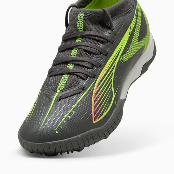 ULTRA 5 MATCH TT Mid Football Boots Youth, Matte Aged Silver-Yellow Alert-Puma Aged Silver, large-MEX