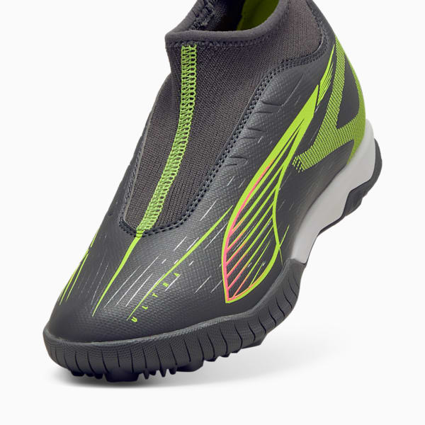 Tacos de fútbol ULTRA 5 MATCH+ TT sin cordones unisex, Matte Aged Silver-Yellow Alert-Puma Aged Silver, large-MEX