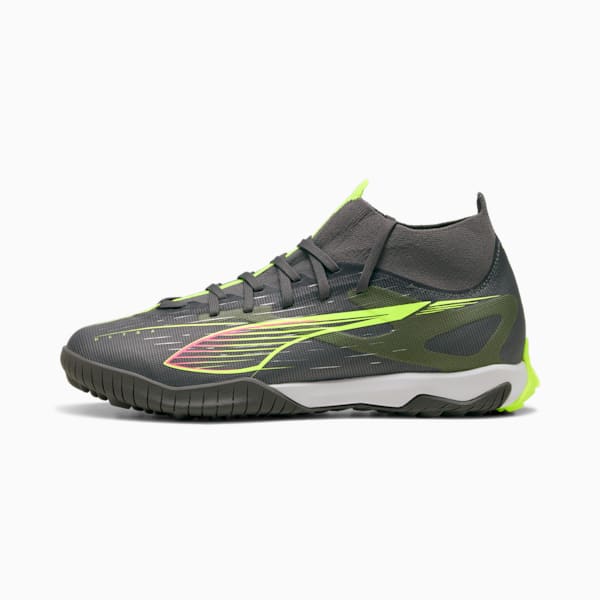 Tacos de fútbol ULTRA 5 MATCH TT, Matte Aged Silver-Yellow Alert-Puma Aged Silver, large-MEX