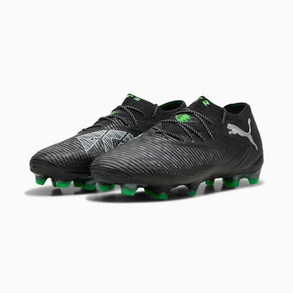 FUTURE 8 ULTIMATE Low FG Football Boots, PUMA Black-Cool Light Gray-Fluo Green, large-MEX