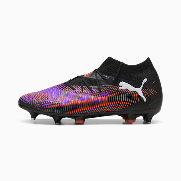FUTURE 8 PRO MxSG Football Boots, PUMA Black-PUMA White-Glowing Red, large-ZAF