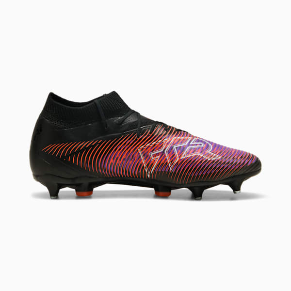 FUTURE 8 PRO MxSG Football Boots, PUMA Black-PUMA White-Glowing Red, large-ZAF