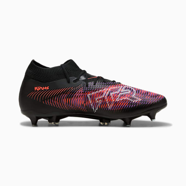 FUTURE 8 MATCH MxSG Football Boots, PUMA Black-PUMA White-Glowing Red, large-ZAF