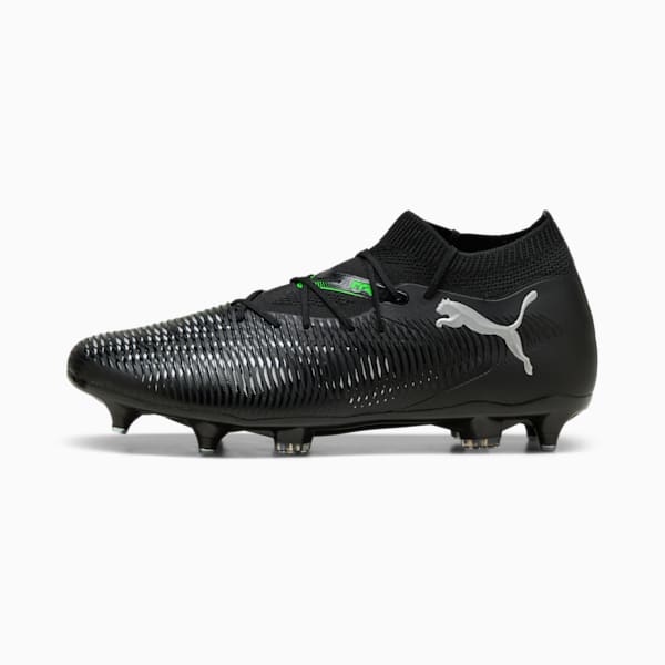 FUTURE 8 MATCH MxSG Football Boots, PUMA Black-Cool Light Gray-Fluo Green, large-ZAF