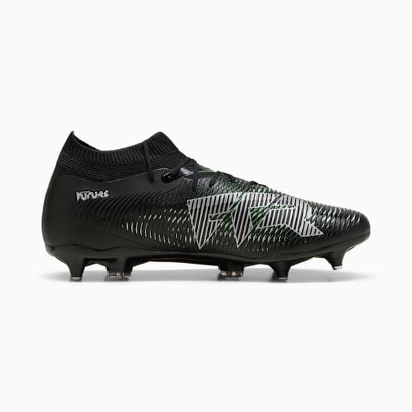 FUTURE 8 MATCH MxSG Football Boots, PUMA Black-Cool Light Gray-Fluo Green, large-ZAF