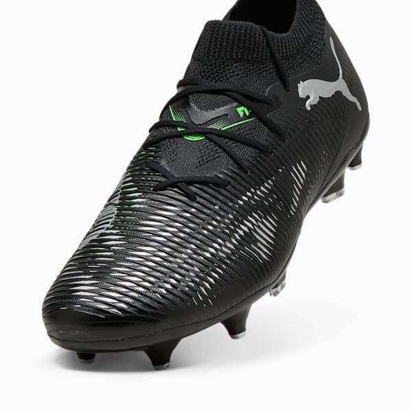 FUTURE 8 MATCH MxSG Football Boots, PUMA Black-Cool Light Gray-Fluo Green, large-ZAF