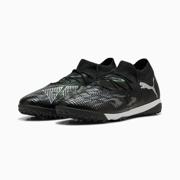 FUTURE 8 MATCH TT Football Boots, PUMA Black-Cool Light Gray-Fluo Green, large-ZAF