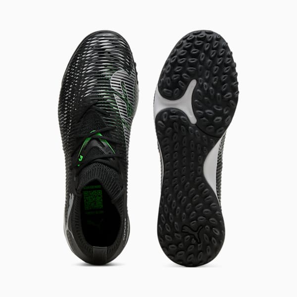 FUTURE 8 MATCH TT Football Boots, PUMA Black-Cool Light Gray-Fluo Green, large-ZAF
