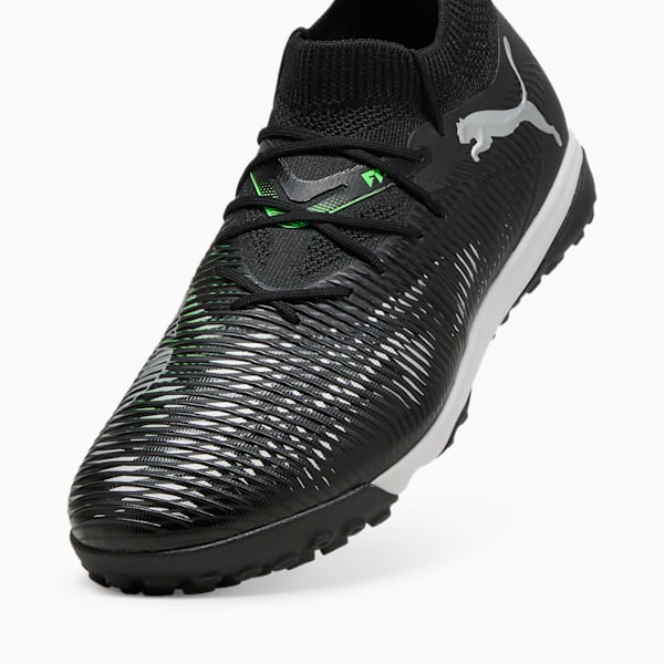 FUTURE 8 MATCH TT Football Boots, PUMA Black-Cool Light Gray-Fluo Green, large-ZAF