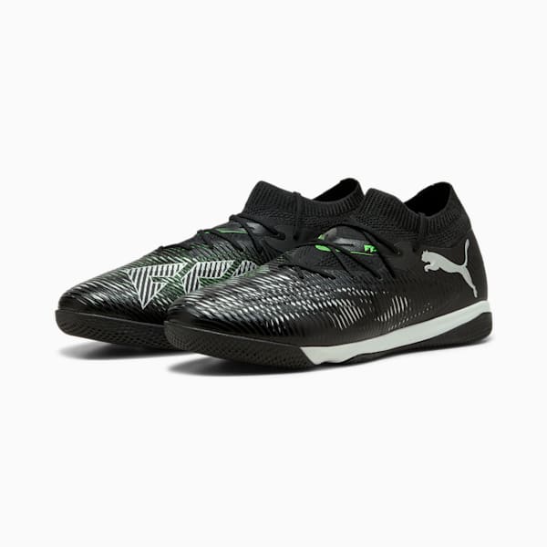 FUTURE 8 MATCH IT Football Boots, PUMA Black-Cool Light Gray-Fluo Green, large-MEX