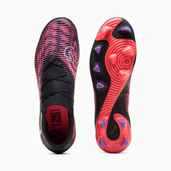 FUTURE 8 MATCH FG/AG Low Football Boots Unisex, PUMA Black-PUMA White-Glowing Red, large-ZAF