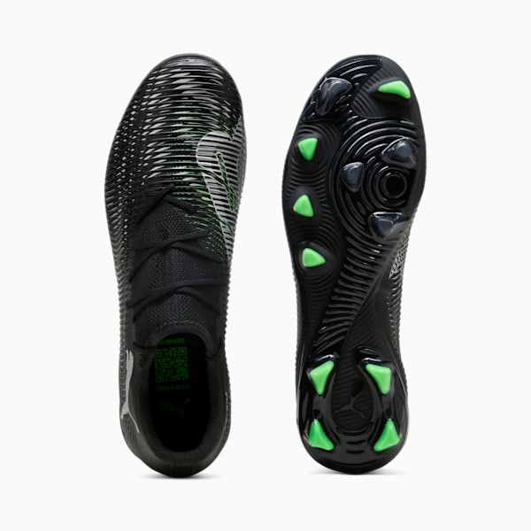 FUTURE 8 MATCH FG/AG Low Football Boots, PUMA Black-Cool Light Gray-Fluo Green, large-MEX