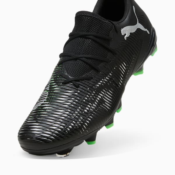 FUTURE 8 MATCH FG/AG Low Football Boots, PUMA Black-Cool Light Gray-Fluo Green, large-MEX