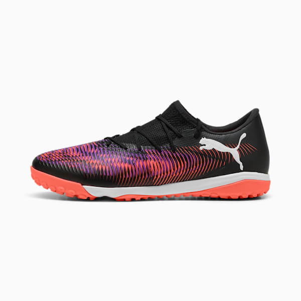 FUTURE 8 MATCH Low TT Football Boots Unisex, PUMA Black-PUMA White-Glowing Red, large-MEX