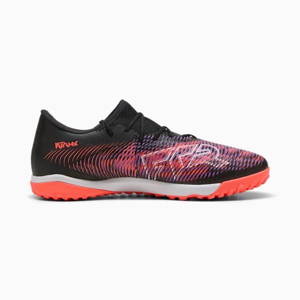 FUTURE 8 MATCH Low TT Football Boots Unisex, PUMA Black-PUMA White-Glowing Red, large-MEX